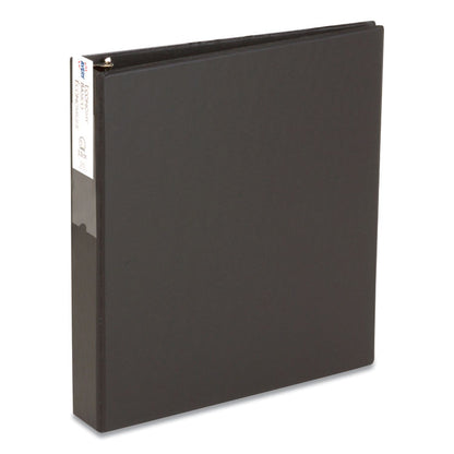 Economy Non-View Binder with Round Rings, 3 Rings, 1.5" Capacity, 11 x 8.5, Black, (4401)