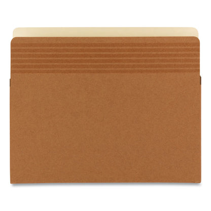 Easy Grip Pockets, 5.25" Expansion, Letter Size, Redrope, 10/Box