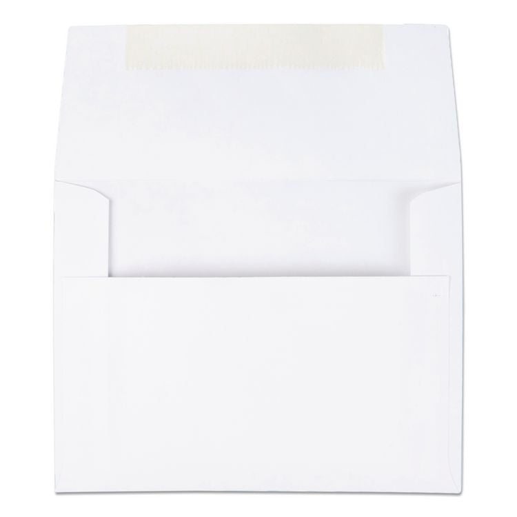 Greeting Card/Invitation Envelope, A-2, Square Flap, Gummed Closure, 4.38 x 5.75, White, 100/Box
