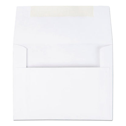 Greeting Card/Invitation Envelope, A-2, Square Flap, Gummed Closure, 4.38 x 5.75, White, 100/Box