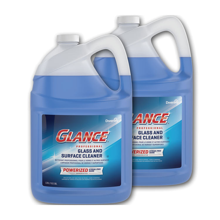 Glance Powerized Glass and Surface Cleaner, 1 gal Bottle 2/Carton
