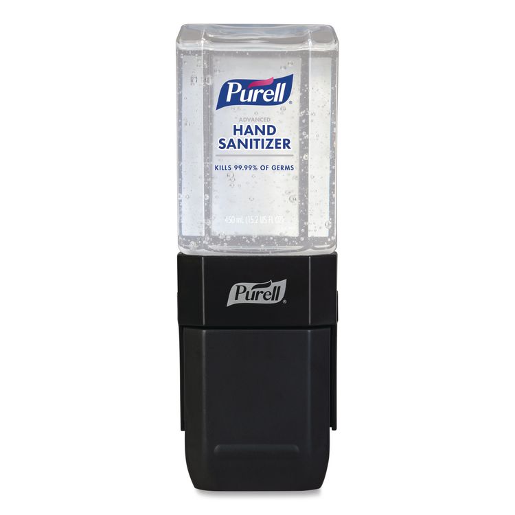 ES1 Hand Sanitizer Dispenser Starter Kit, 450 mL, 3.12 x 5.88 x 5.81, Graphite, 6 Kits/Carton