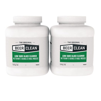 Beer Clean Glass Cleaner, Powder, 4 lb. Bucket, 2/Carton