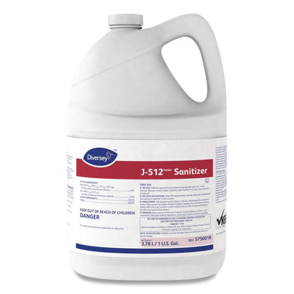 J-512TM/MC Sanitizer, 1 gal Bottle, 4/Carton
