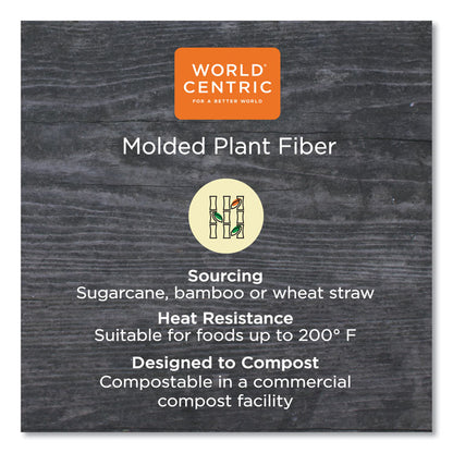 PFAS Fiber Trays, 8.3 x 4.9 x 0.7, Natural, Paper, 500/Carton