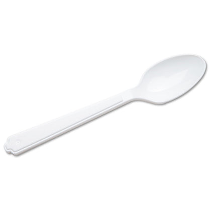 7340000221317, SKILCRAFT Plastic Flatware, Type III, Spoon, White, 100/Pack