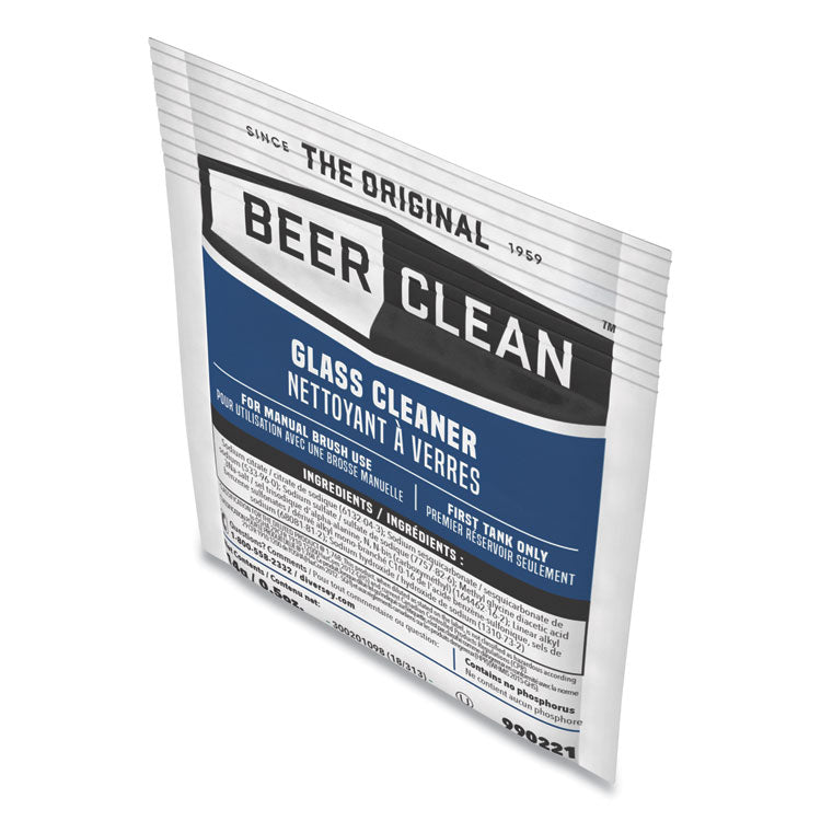 Beer Clean Glass Cleaner, Powder, 0.5 oz. Packet, 100/Carton