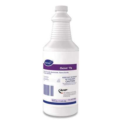Oxivir TB One-Step Disinfectant Cleaner, Liquid, 32 oz Bottle with Flip-Top Cap