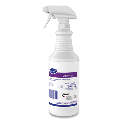 Oxivir TB One-Step Disinfectant Cleaner, Unscented, 32 oz Bottle, 12/Carton
