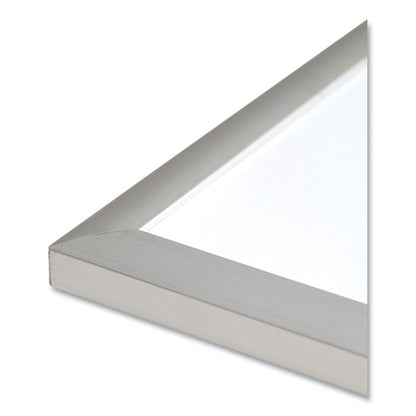 Magnetic Dry Erase Board with Aluminum Frame, (Actual Size: 95" x 47"), White Surface, Satin Aluminum Frame