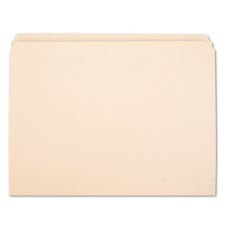 7530002910098, SKILCRAFT Manila File Folder, Straight Tabs, Letter Size, 0.75" Expansion, Manila, 100/Box