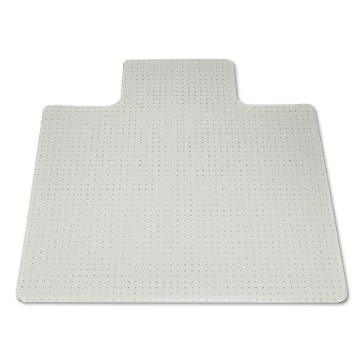 7220013053062, SKILCRAFT Heavy-Duty Chair Mat for High to Plush Pile Carpeted Floors, Rectangular with Lip, 45" x 53", Clear