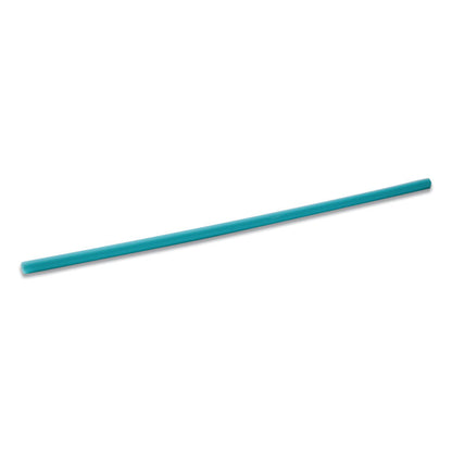 Marine Biodegradable Straws, 10.25", PHA, Ocean Blue Color, Wrapped, 250/Box, 8 Boxes/Carton