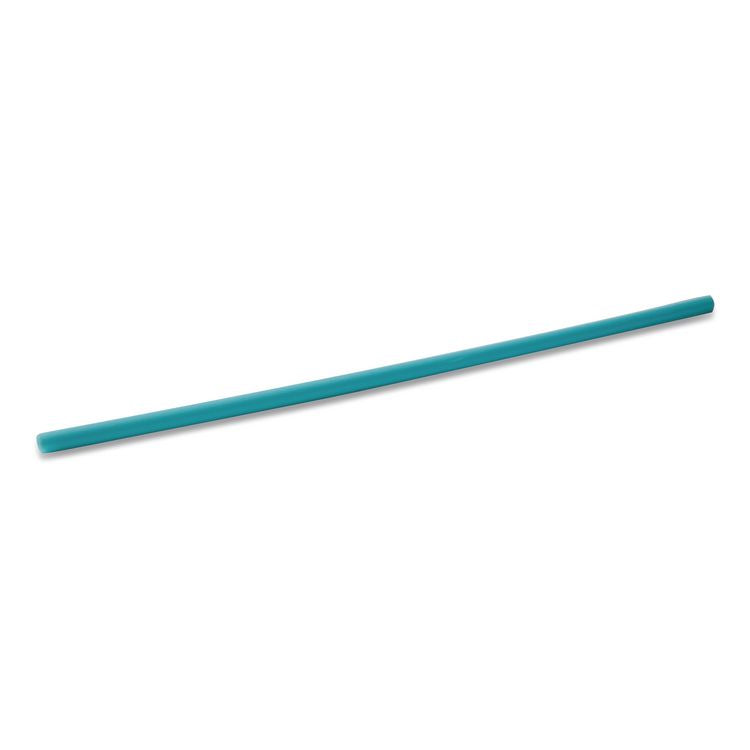 Marine Biodegradable Straws, 7.75", PHA, Ocean Blue, Wrapped, 375/BX, 10 Boxes/Carton