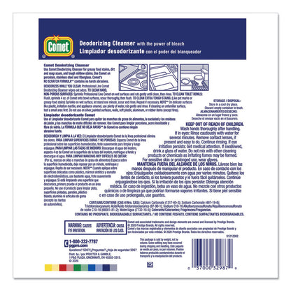 Deodorizing Cleanser with Bleach, Powder, 21 oz Canister