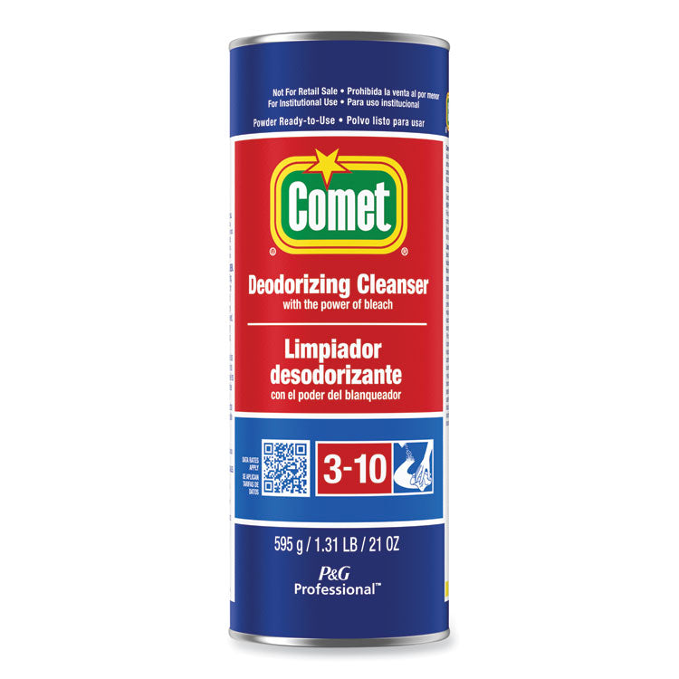 Deodorizing Cleanser with Bleach, Powder, 21 oz Canister