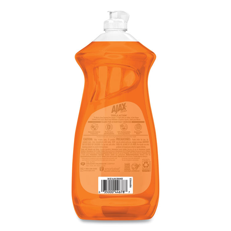 Dish Detergent, Liquid, Orange Scent, 28 oz Bottle