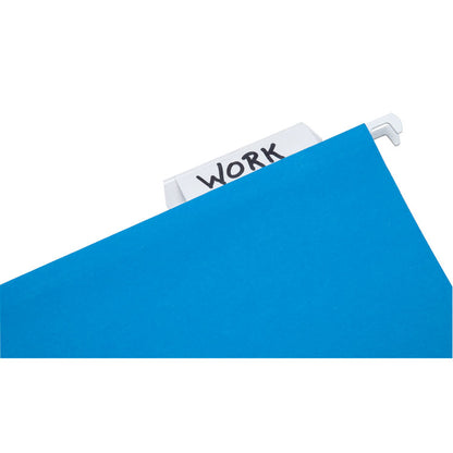 7530013649499, SKILCRAFT Hanging File Folder, Letter Size, 1/5-Cut Tabs, Blue, 25/Box