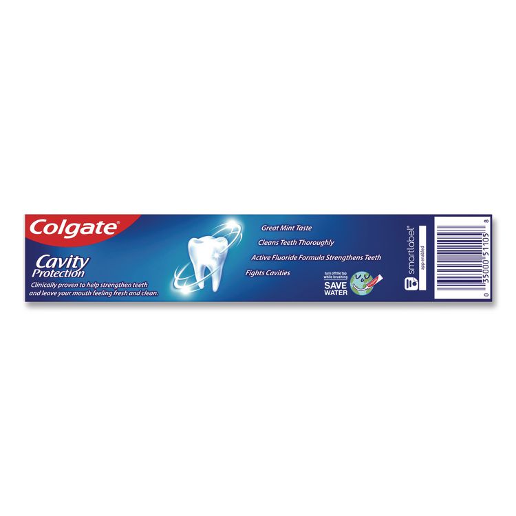 Cavity Protection Toothpaste, Regular Flavor, 2.5 oz Tube, 24/Carton