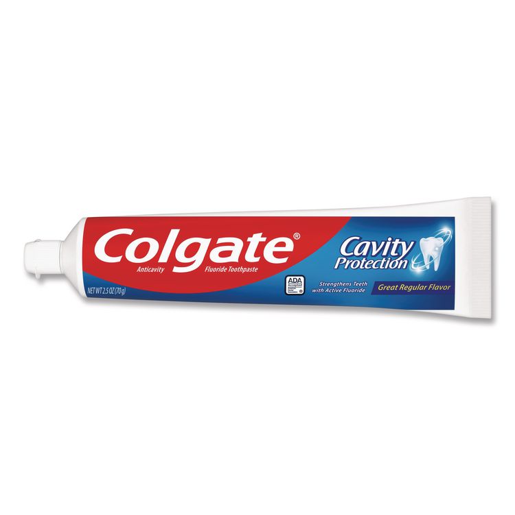 Cavity Protection Toothpaste, Regular Flavor, 2.5 oz Tube, 24/Carton
