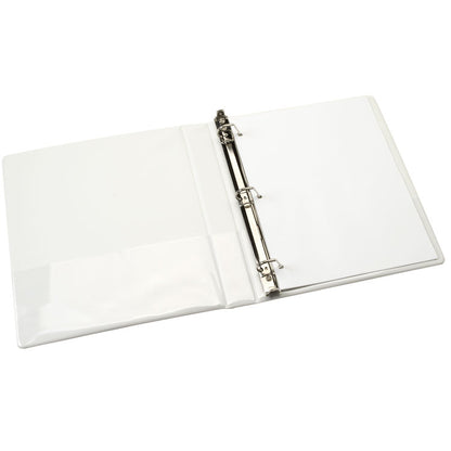 7510013848786, SKILCRAFT Slant D-Ring View Binder, 3 Rings, 1" Capacity, 11 x 8.5, White