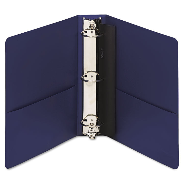 7510014316236, SKILCRAFT Round Ring Binder, 3 Rings, 2" Capacity, 11 x 8.5, Dark Blue