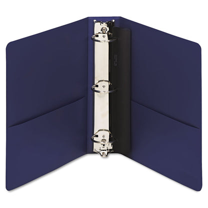 7510014316236, SKILCRAFT Round Ring Binder, 3 Rings, 2" Capacity, 11 x 8.5, Dark Blue