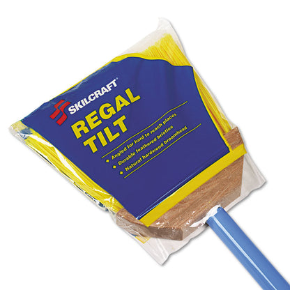 7920014588208, SKILCRAFT Tilt-Angle Broom, 60" Length, Blue/Yellow