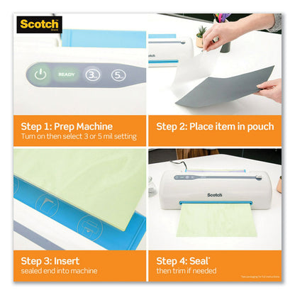 Laminating Pouches, 3 mil, 8.5" x 14", Gloss Clear, 20/Pack