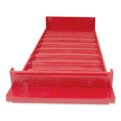 Controltek® Stackable Plastic Coin Tray, Pennies, 10 Compartments, Sta ...