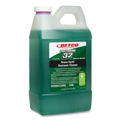 FastDraw 32 Green Earth Restroom Cleaner, Citrus Floral Scent, 2 L Bottle, 4/Carton