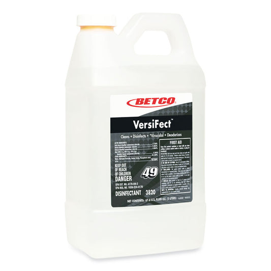 VersiFect FastDraw Cleaner Disinfectant, Fresh Scent, 2 L Bottle (Each)
