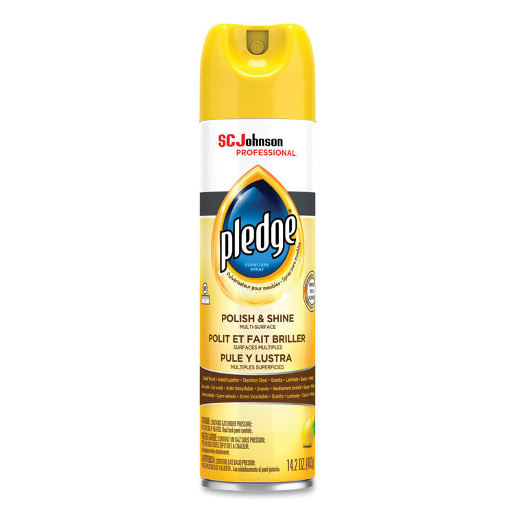 Furniture Polish, Lemon Scent, 14.2 oz Aerosol Spray