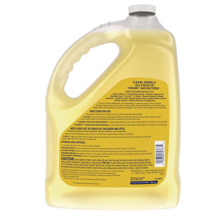 Multi-Surface Disinfectant Cleaner, Citrus Scent, 1 gal Bottle, 4/Carton