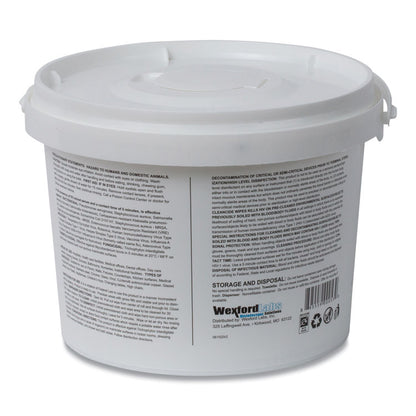 CleanCide Disinfecting Wipes, 1-Ply, 8 x 5.5, Fresh Scent, White, 400/Tub, 4 Tubs/Carton