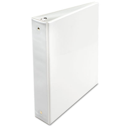 7510015194381, SKILCRAFT Round Ring View Binder, 3 Rings, 1.5" Capacity, 11 x 8.5, White