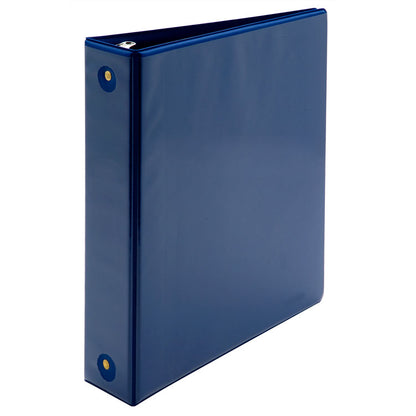 7510015194382, SKILCRAFT Round Ring View Binder, 3 Rings, 1.5" Capacity, 11 x 8.5, Blue