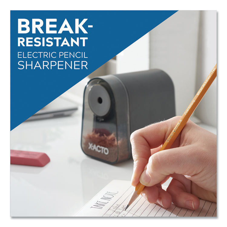 Model 19501 Mighty Mite Home Office Electric Pencil Sharpener, AC-Powered, 3.5 x 5.5 x 4.5, Black/Gray/Smoke