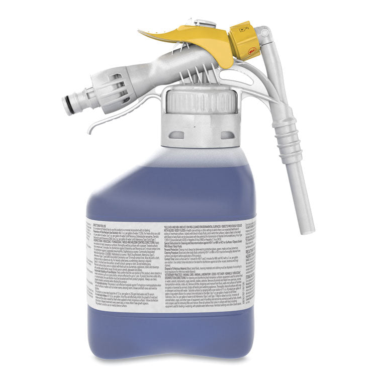 Virex Plus One-Step Disinfectant Cleaner and Deodorant, Unscented, 1.5 L Closed-Loop Plastic Bottle, 2/Carton