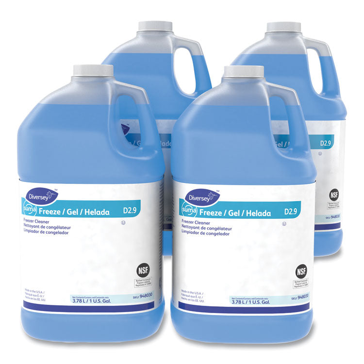 Suma Freeze D2.9 Floor Cleaner, Solvent Scent, 1 gal Container, 4/Carton