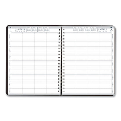 Executive Series Four-Person Group Practice Daily Appointment Book, 11 x 8.5, Black Hard Cover, 12-Month (Jan to Dec): 2026