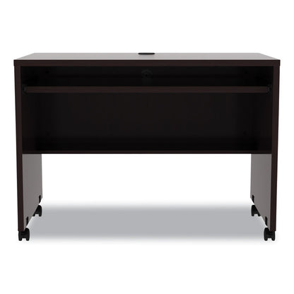 Alera Valencia Series Mobile Workstation Desk, 41.38" x 23.63" x 30", Espresso