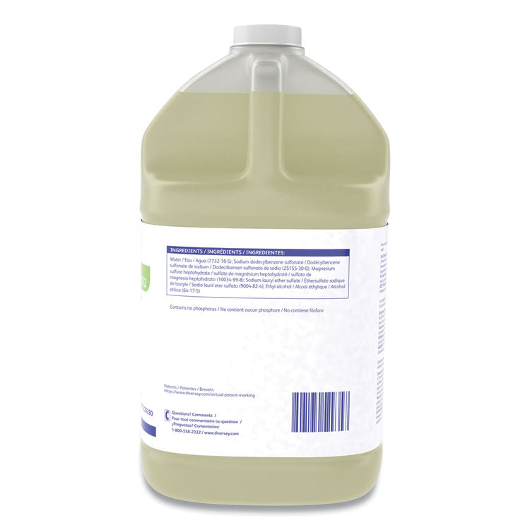 Suma Light D1.2 Hand Dishwashing Detergent, Citrus Scent, 1 gal Container, 4/Carton
