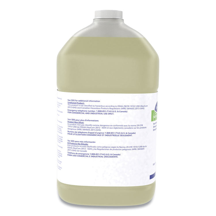 Suma Light D1.2 Hand Dishwashing Detergent, Citrus Scent, 1 gal Container, 4/Carton