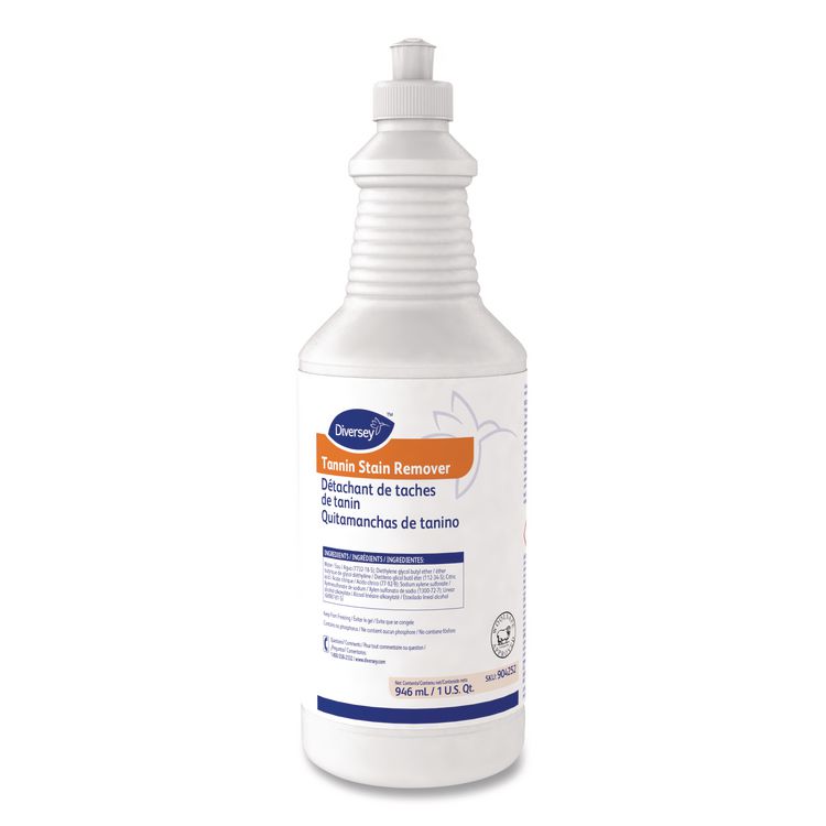 Tannin Stain Remover, 32 oz Bottle, 6/Carton