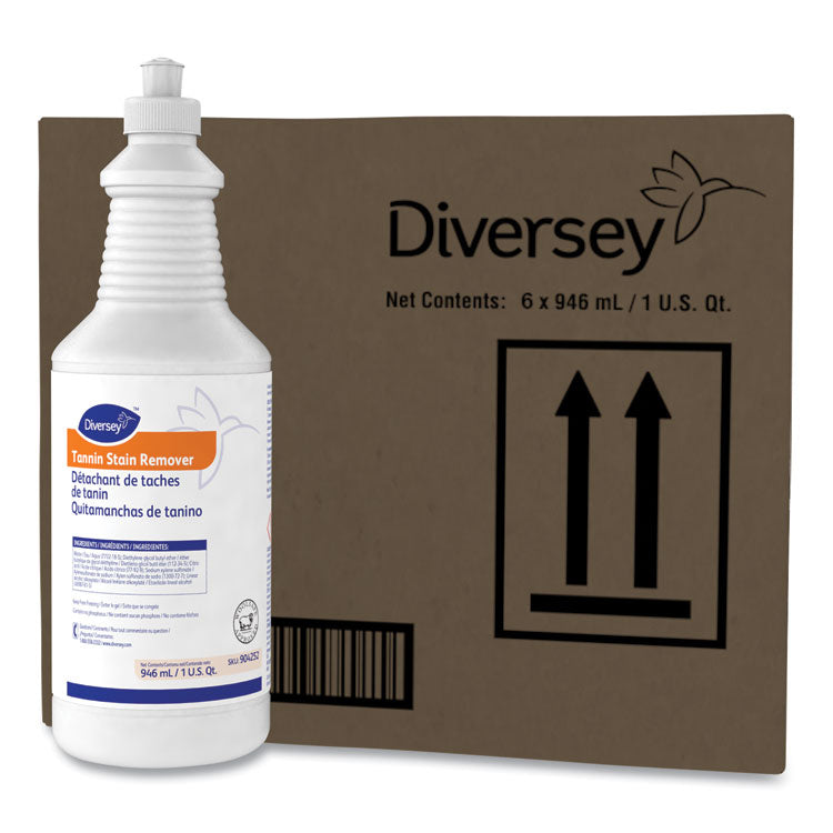 Tannin Stain Remover, 32 oz Bottle, 6/Carton