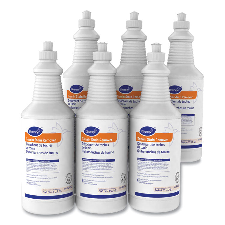 Tannin Stain Remover, 32 oz Bottle, 6/Carton
