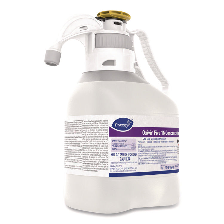 Oxivir Five 16 Concentrate One Step Disinfectant Cleaner, 1.4 L SmartDose, 2/Carton