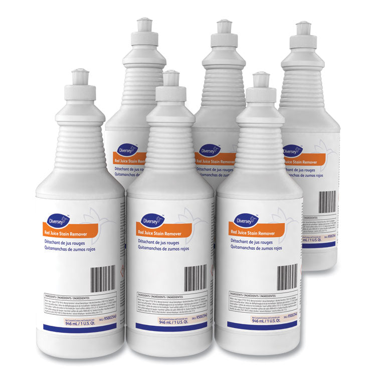 Red Juice Stain Remover, Unscented, 32 oz Bottle, 6 Bottles/Carton