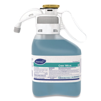 Crew Super-Concentrated Non-Acid Bowl and Bathroom Disinfectant Cleaner, Floral Scent, 1.4 L SmartDose, 2/Carton